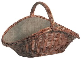 Prútený kôš na drevo s držadlom 50x70 cm