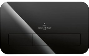 VILLEROY &amp; BOCH ViConnect M200 ovládacie tlačítko dvojčinné, bezpečnostné sklo, Glossy Black, 922400RB