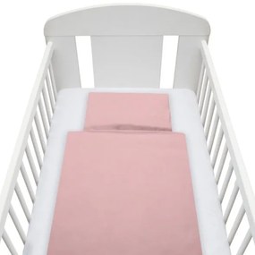 NEW BABY 2-dielne posteľné obliečky New Baby Dominika 90/120 cm ružové