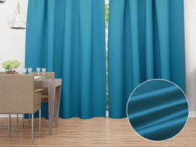 Biante Saténový záves LUX-L050 Petrolejovo modrý 140x220 cm