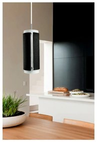 Čierne závesné svietidlo Vivorum Zip Star Large