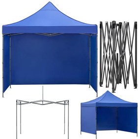 Nožnicový stan 3×3 m – námornícka modrá, záhradný a výstavný pavilón Springos GP0002