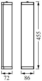 Ledvance - Kúpeľňové nástenné svietidlo BATHROOM CLASSIC 3xE14/12W/230V IP44