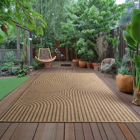 Ayyildiz, Kusový koberec Timber 1401 beige - na von aj na doma, 240x340, béžová, chodba / predsieň