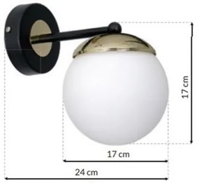 Nástenné svietidlo SPARTA 1xE14/40W/230V