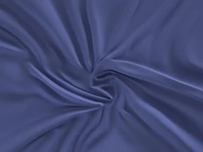Saténové prestieradlo s gumou tmavo modré 100x200 cm