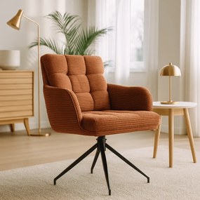 Otočná stolička MIA hnedá