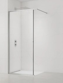 Sprchová zástena SAT Walk-In so stieracou lištou 100 cm SATWISL100