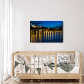 Obraz nočného mesta (90x60 cm)