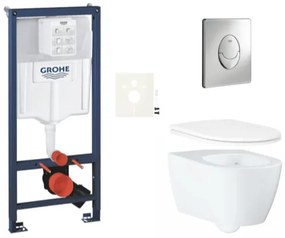 Závesný wc set do ľahkých stien / predstenová montáž GROHE Essence SIKOGRSESSA, 1 ks