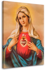 Obraz na plátně Srdce Panny Marie - 60x90 cm
