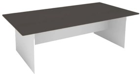 Rokovací stôl PRIMO WHITE, 2400 x 1200 mm, biela/grafitová