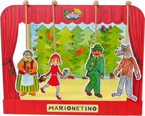 MARIONETINO Bábkové divadlo – Červená Čiapočka a Janko a Marienka (kompletný set, 9 bábok)