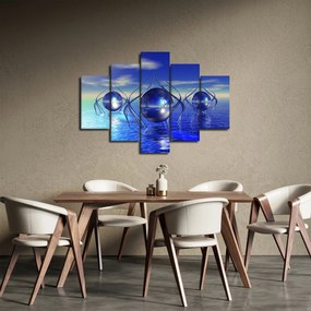 Obraz abstrakcie - voda (150x105 cm)