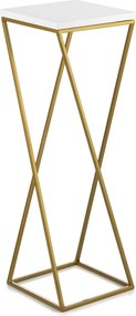 STOJAN NA KVETINÁČ LOFT7 70X24X24 CM ZLATÁ/BIELA