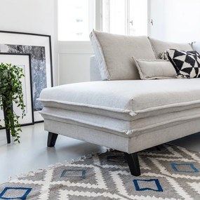 Svetlobéžová rozkladacia pohovka do "U" Miuform Charming Charlie, ľavý roh