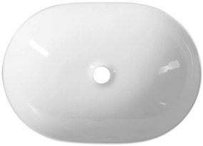 Aqualine Aqualine, keramické umývadlo na dosku, 49x36 cm, biela, CA490