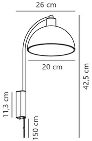 Nordlux - Nástenná lampa ELLEN 1xE14/40W/230V biela