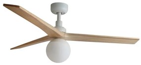 FARO 34280WT-11L-Str. ventilátor KLIM M 1xE27/15W/230V borovica/biela pr.125 cm