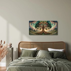Obraz tajomný strom života pod nebom