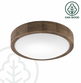 Brilagi - LED Stropné svietidlo CARVALHO SLIM 1xE27/60W/230V dub orech pr. 27 cm
