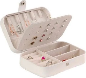 Elegantná šperkovnica VK 1782 organizér na bižutériu biela
