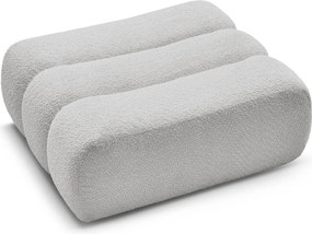 Svetlosivá podnožka z textílie buklé Azra – Bobochic Paris