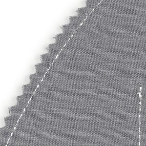 Ľanové prestieranie javorový list tmavosivé so striebrom 37x37cm