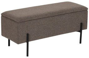 Hnedá lavica z textílie buklé Watford – House Nordic