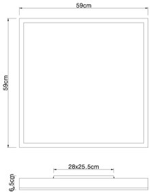 Globo 416080WD3 - LED Stropné svietidlo DORO LED/36W/230V