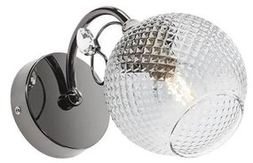 Redo 02-969 - Nástenná lampa ASPERA 1xE14/28W/230V čierna