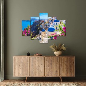 Obraz - Santorini, Grécko (150x105 cm)