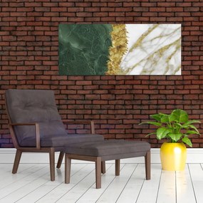 Obraz - Zelený mramor N⁰1 (120x50 cm)