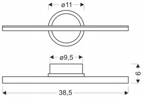 LED nástenné svietidlo BATUTA LED/10W/230V béžové