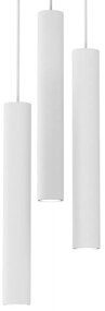 Závesné svietidlo Hudson, 3x biele kovové tienidlo, w, o
