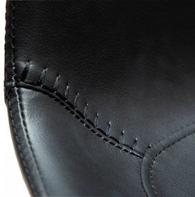 HYPE ČALÚNENÁ BAROVÁ STOLIČKA black faux/black