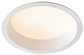 Trilum ARCH  Stropné zápustné svietidlo Zapustené LED sv. PAN R 15W, 3000K, 1400lm, CRI85, IP44, Epistar, 90°, d136×H56,5mm, biela