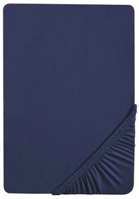 Biberna Napínacia džersejová plachta (180 – 200 x 200 cm, námornícka modrá)  (100227068)