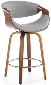 Barová Stolička H123 orech/sivá
