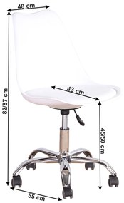 Kancelárska stolička Darana (biela). Vlastná spoľahlivá doprava až k Vám domov. 1034663