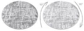 Kusový koberec Ava šedý kruh 100cm