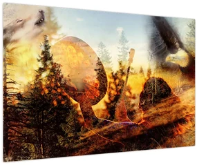 Obraz - Šamanský motív (90x60 cm)