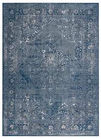 Koberec NAIN Ornament / Ram / Vintage 7599/51611 modrý / béžový