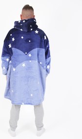 Baránková mikina mikroplyš – Nočná obloha veľkosť L