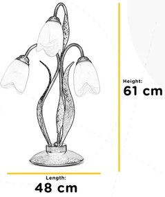 ONLI - Stolná lampa SONIA 3xE14/6W/230V