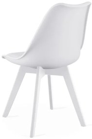 Set dvoch jedálenských stoličiek MARK biely (2 ks)