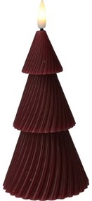 LED Sviečka Stromček červená, 1x LED, 8,5 x 15 cm, 2x AAA