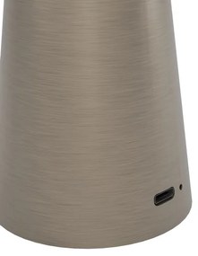 Eglo 900924 - LED Stmievateľná vonkajšia lampa PICCOLA 2,8W/5V 5200mAh IP54 béžová