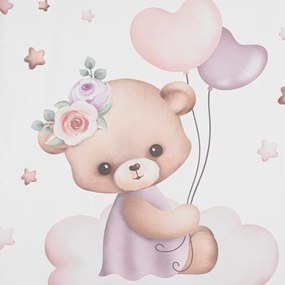 Prebaľovacia podložka Baby Mix Medvedík 47x70cm ružová