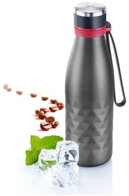 Sivá cestovná silikónovo-antikorová fľaša 550 ml Viva – Westmark